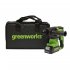 Перфоратор аккумуляторный Greenworks GD24SDS2K4 2 Дж 24В 1х4Ач Li-Ion SDS-plus с АКБ и ЗУ (3803007UB)