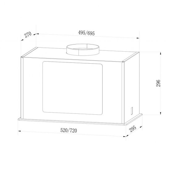 Кухонная вытяжка встраиваемая Lex GS Bloc G 60 см белая (CHTI000360)