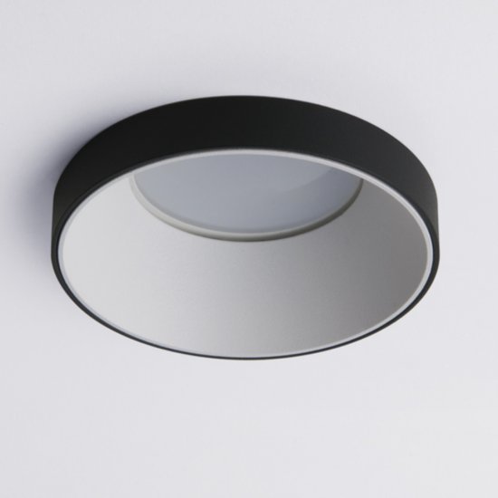 Светильник встраиваемый GU10 белый/черный 50 Вт IP20 Elektrostandard Discus (a053339)