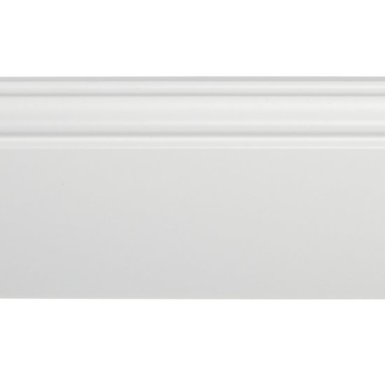 Плинтус МДФ Cosca Décor AP10 белый 100х16х2400 мм под покраску фигурный