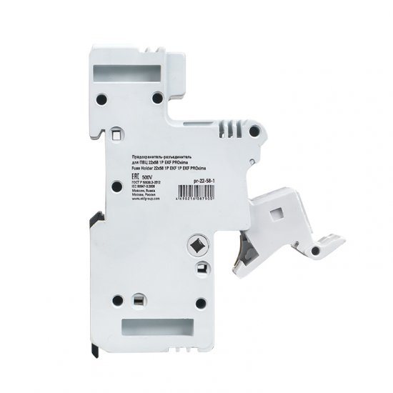 Предохранитель-разъединитель EKF PROxima 1P 125А 50 кА 500 В на DIN-рейку с индикацией (pr-22-58-1)