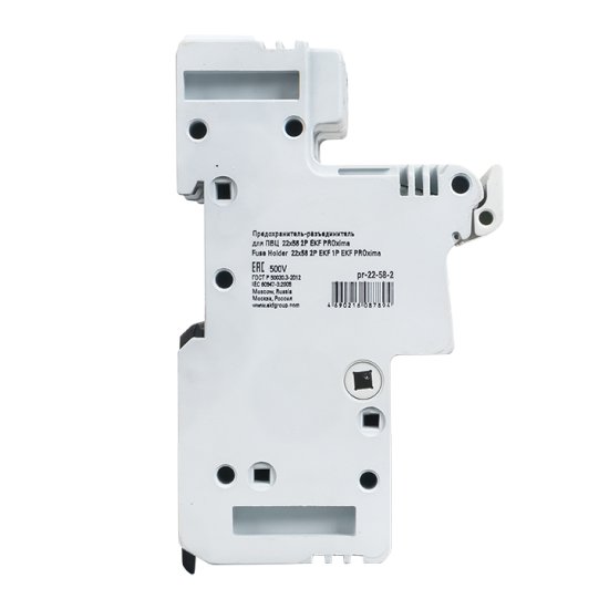 Предохранитель-разъединитель EKF PROxima 2P 125А 50 кА 500 В на DIN-рейку с индикацией (pr-22-58-2)
