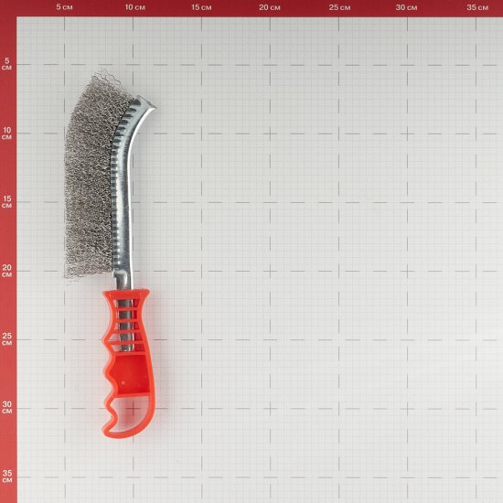 Корщетка ручная Hesler металлическая 265 мм с пластиковой ручкой