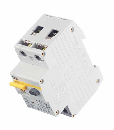 Автомат дифференциальный IEK Karat АВДТ-32 25А 1P+N тип A 30 мА 6 кА (MAD22-5-025-C-30)