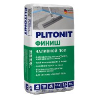 Ровнитель (наливной пол) финишный Plitonit Финиш самовыравнивающийся быстротвердеющий 20 кг