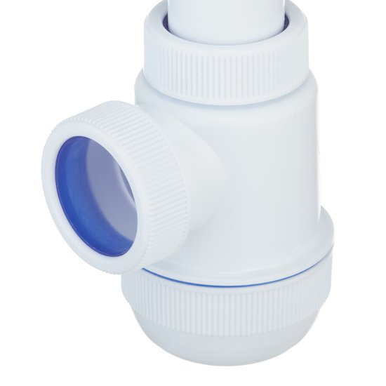 Сифон для раковины и мойки Wirquin Virplast 1 1/2х40 мм с выпуском d63 мм с соединением 40/50 мм (30980678)