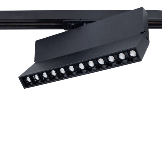 Светодиодный трековый светильник однофазный Arte Lamp Flash 3000К 12 Вт 2 кв.м черный (A4573PL-1BK)
