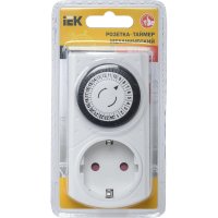 Механическая розетка-таймер IEK РТМ-1