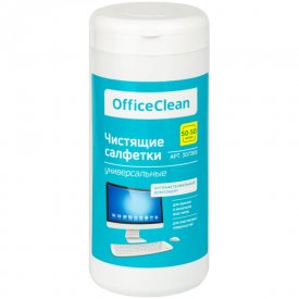 Универсальные влажные салфетки для очистки экранов и мониторов OfficeClean 307369