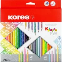 Трехгранные цветные карандаши Kores 1311707