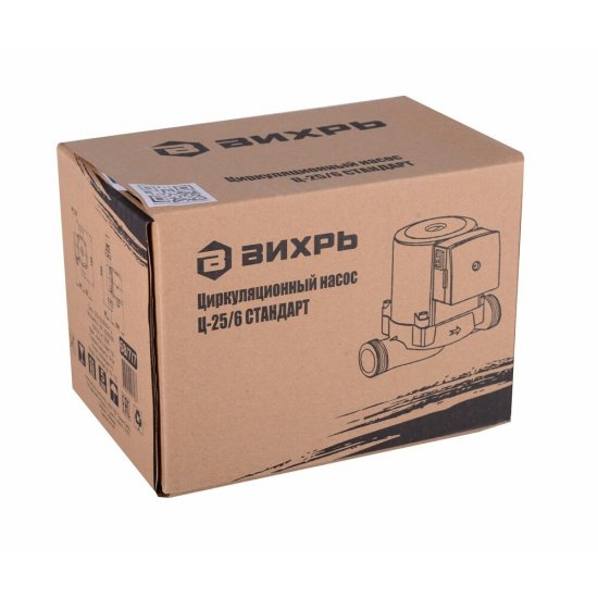 Циркуляционный насос для систем отопления Вихрь Ц-25/6 подъем 6 м 180 мм с гайками (68/7/7)