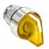 Кнопка 45 градусов EKF PROximа XB4 на 3 положения 230 В IP54 с фиксацией с подсветкой с короткой ручкой желтая (XB4BD3FL-Y)