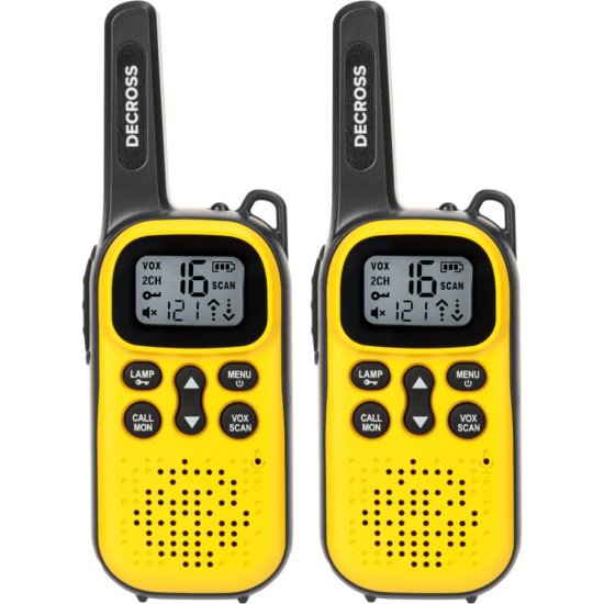 Комплект радиостанций DECROSS DC43 Yellow Twin EU без ЗУ