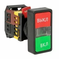 Кнопка прямоугольная EKF PROxima AS-22N 230 В IP40 пуск-стоп красно-зеленая (pbn-as-rec)