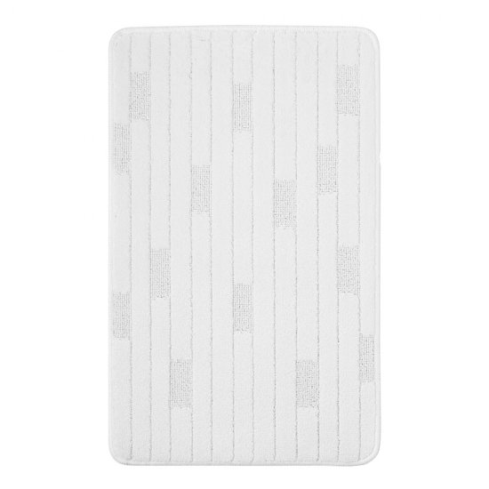 Коврик для ванной белый 50х80 см Fora Bricks (FOR-PP-BRK50-80W)