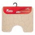 Коврик для туалета бежевый 50х60 см Fora Stone Natural (FOR-PP-STN50-60NAT)