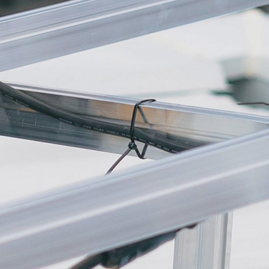 Стяжка кабельная Европартнер PRN 200х4,8 мм атмосферостойкая нейлоновая черная (500 шт.) (76062458)