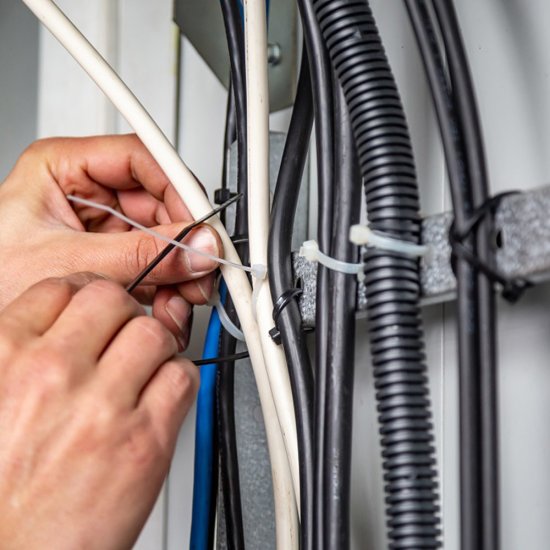 Стяжка кабельная Европартнер PRN 200х4,8 мм атмосферостойкая нейлоновая черная (500 шт.) (76062458)