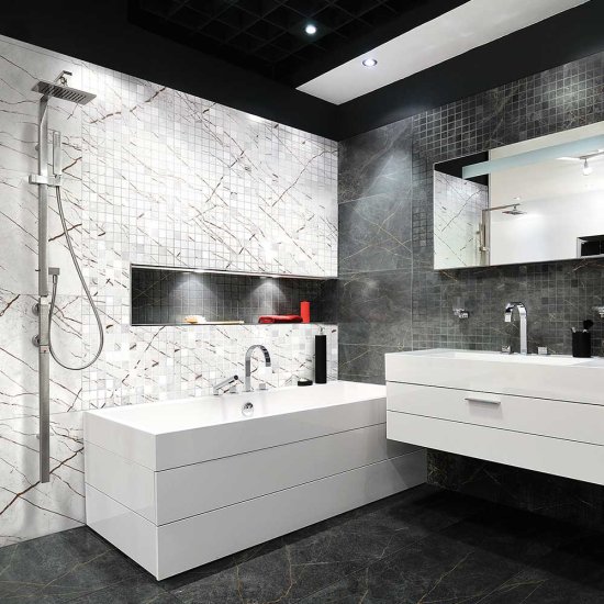 Керамогранит Idalgo Гранит Сандра черно-оливковый 1200х600х10 мм (3 шт.=2,16 кв.м)