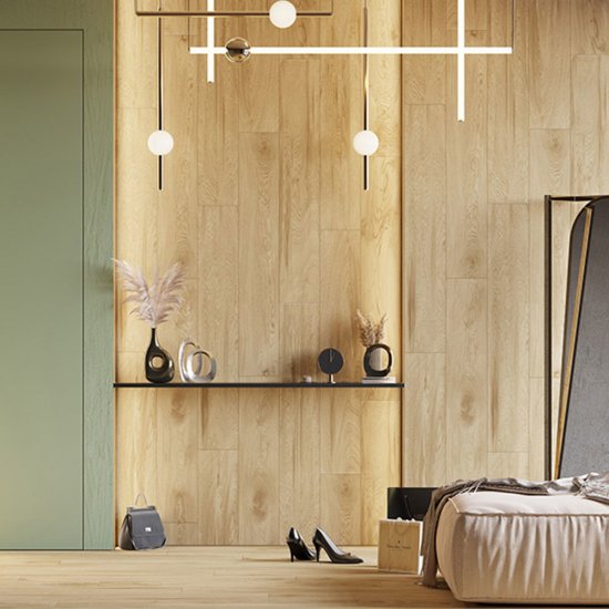 Керамогранит Kerranova Alleya молочный обрезной 1200х200х10 мм (7 шт.=1,68 кв.м)