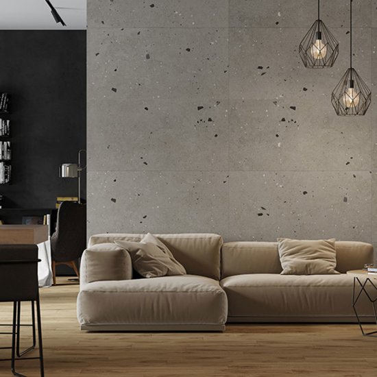 Керамогранит Kerranova Etagi серый обрезной 1200х600х10 мм (2 шт.=1,44 кв.м)