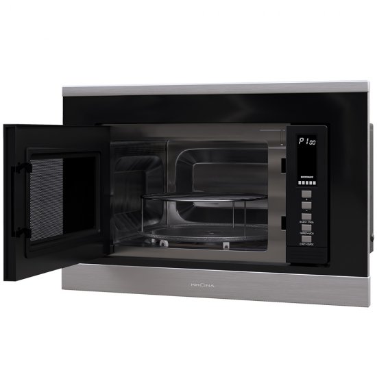 Микроволновая печь встраиваемая Krona Laune нержавеющая сталь/черная