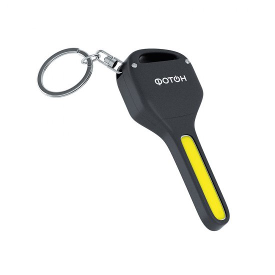 Фонарь брелок Фотон K-140 светодиодный 1 LED 1 Вт на батарейках CR2032 пластик (23201)