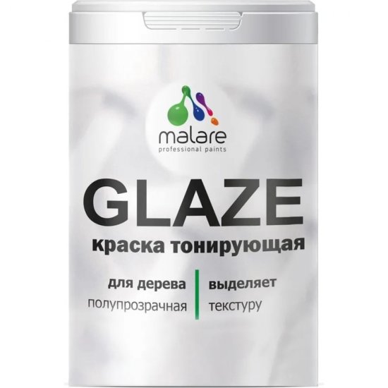 Лессирующая тонирующая краска по дереву MALARE Glaze
