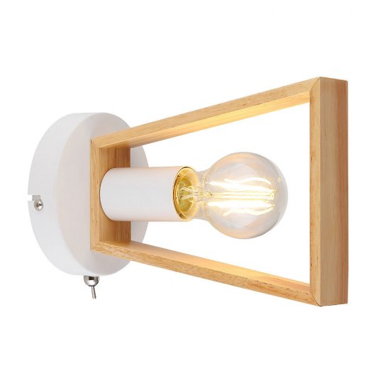 Бра Arte Lamp Brussels E27 60 Вт 220 В белое IP20 (A8030AP-1WH)