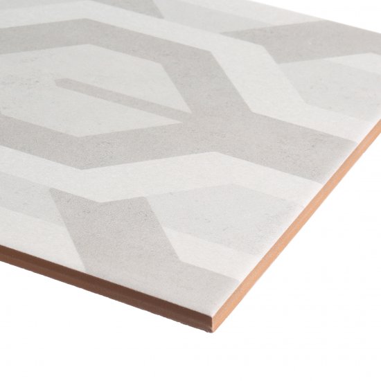 Плитка декор Нефрит Одри геометрия серая 400x200x8 мм