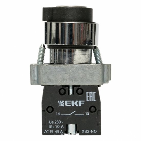 Переключатель EKF PROxima BG33 660 В 2NO IP65 3P с фиксацией с замком черный (xb2-bg33)