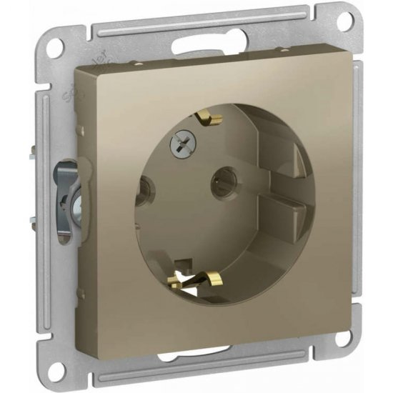 Одноместная розетка Systeme Electric СП ATLAS DESIGN