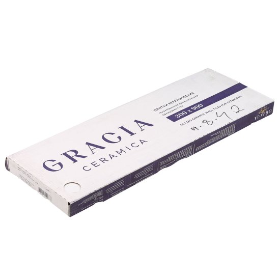 Плитка облицовочная Gracia Ceramica Marella 01 белая 900х300х8 мм (5 шт.=1,35 кв.м)