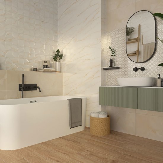 Плитка облицовочная Gracia Ceramica Donna Beige 03 бежевая 500х300х8 мм (8 шт.=1,2 кв.м)