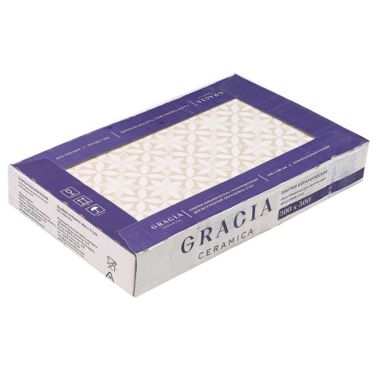 Плитка облицовочная Gracia Ceramica Donna Beige 03 бежевая 500х300х8 мм (8 шт.=1,2 кв.м)