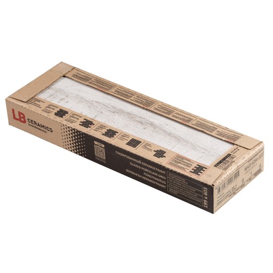 Керамогранит LB Ceramics Мезон белый 603х199х8,5 мм (8 шт.=0,96 кв.м)