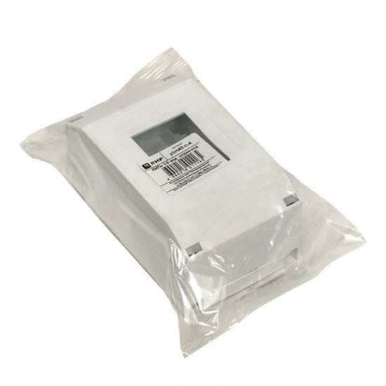 Щит распределительный навесной EKF PROxima КМПН 1/4 пластиковый IP20 130х90х65 мм 4 модуля светло-серый