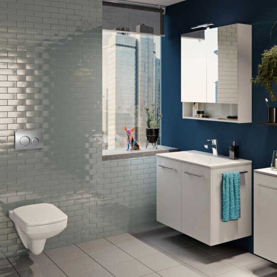 Клавиша смыва для инсталляций Geberit Delta 30 хром (115.137.21.1)