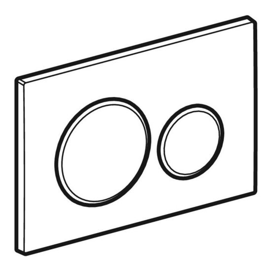 Клавиша смыва для инсталляций Geberit Sigma 20 черная глянцевая (115.882.DW.1)