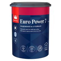 Краска моющаяся Tikkurila/Tikkivala Euro Power 7 база А белая 0,9 л