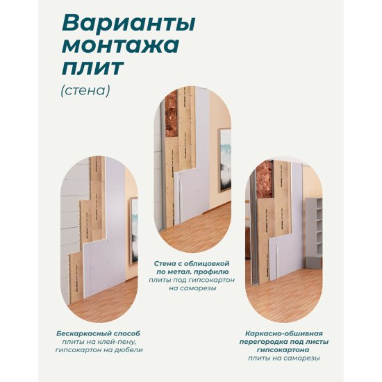 Панель звукоизоляционная АкустиKnauf МДВП 12х600х1250 мм (8 шт.) 6 кв.м