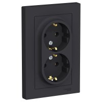 Двойная розетка Systeme Electric AtlasDesign