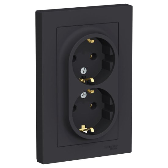 Двойная розетка Systeme Electric AtlasDesign