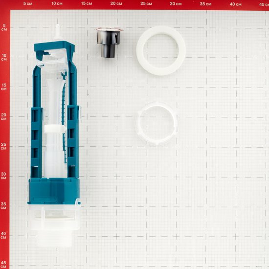 Клапан сливной Инкоэр однорежимный кнопка пластик хром (И-СБ1-А Р)