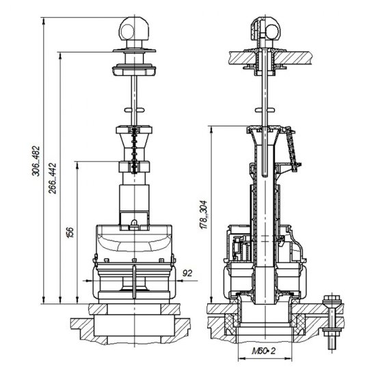 Клапан сливной Инкоэр однорежимный ручка пластик хром (И-СБа-А/И-СБа-АР)