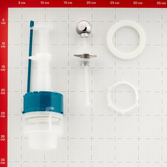 Клапан сливной Инкоэр однорежимный ручка пластик хром (И-СБа-А/И-СБа-АР)