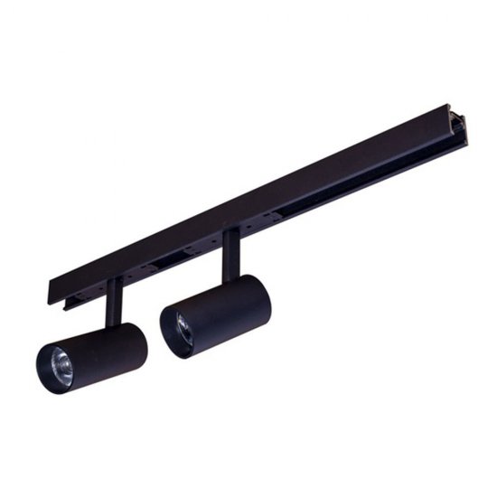 Светодиодный трековый светильник магнитный Эра Nova 4000К 15 Вт 2 кв.м черный (Б0054825)