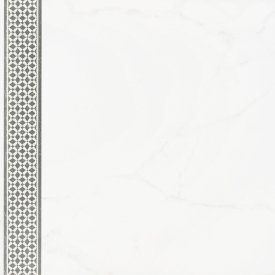 Керамогранит LB Ceramics Каррара Декор 1 белый 450х450х8 мм