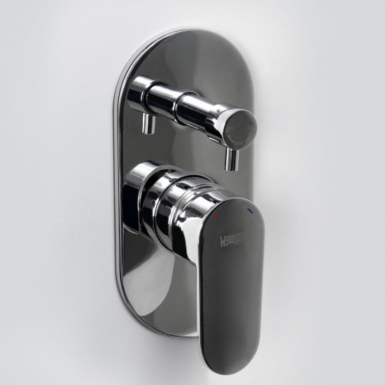 Смеситель для душа встраиваемый WasserKraft Donau однорычажный хром (5341)