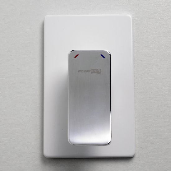 Смеситель для душа встраиваемый WasserKraft Aller однорычажный белый/хром (10651W)